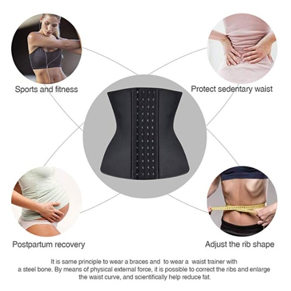 Breathable latex waist trainer color nude - Picture 6 of 7